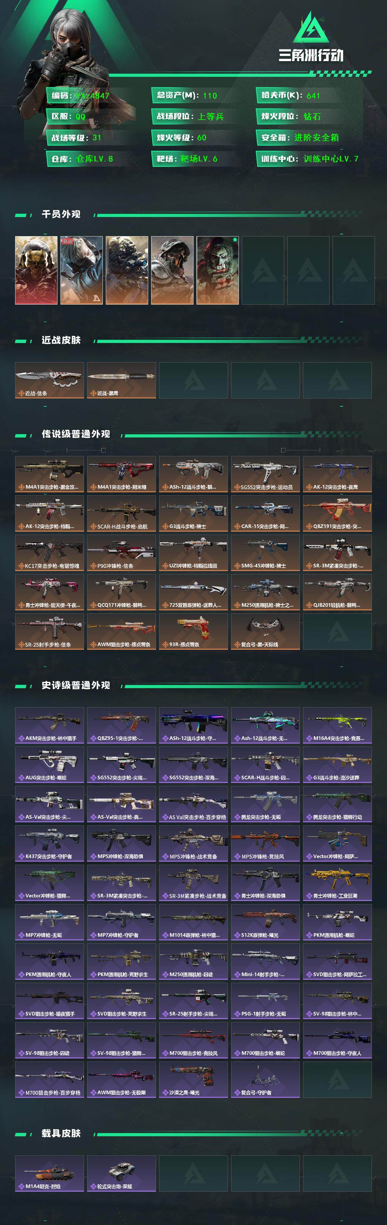 SJZCMW45282三角洲行动账号详情图2