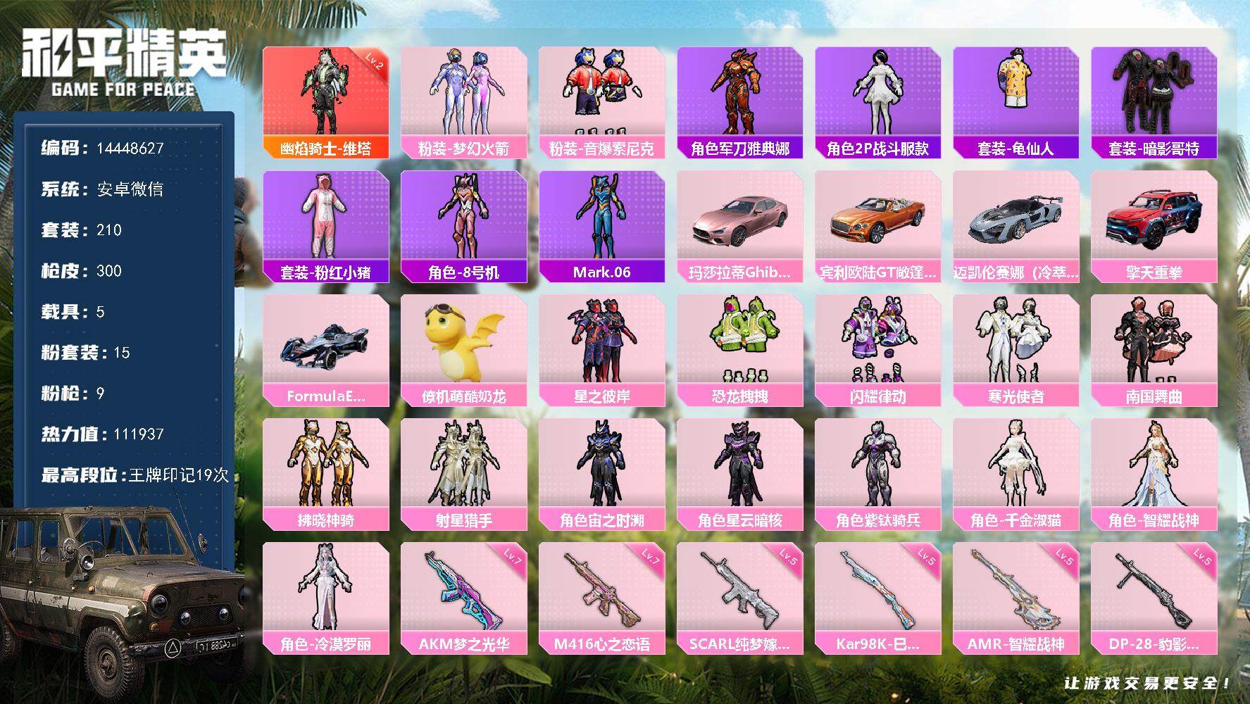 HPDN3421267和平精英账号详情图28 HPDN3421267和平精英账号详情图28