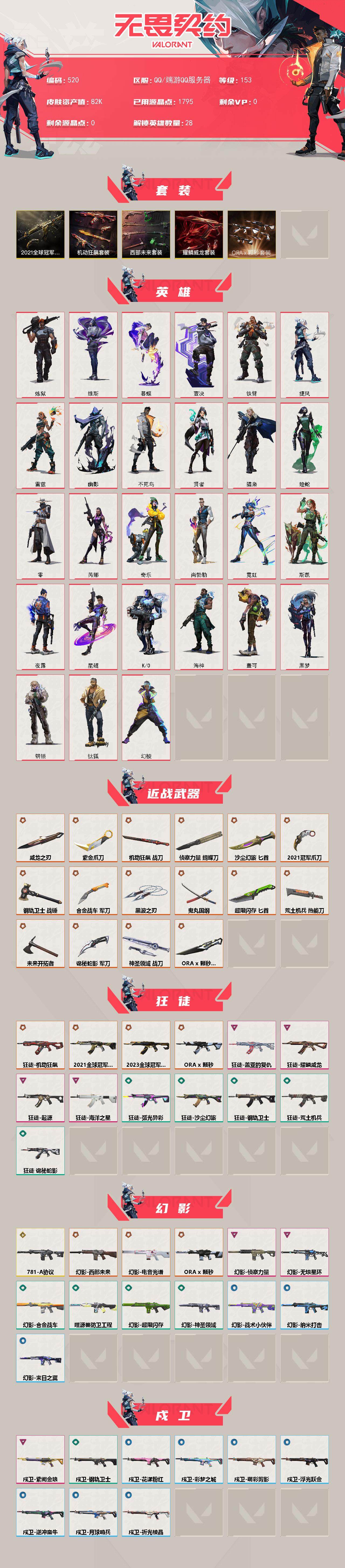 WWQFHW328650无畏契约账号详情图2 WWQFHW328650无畏契约账号详情图2