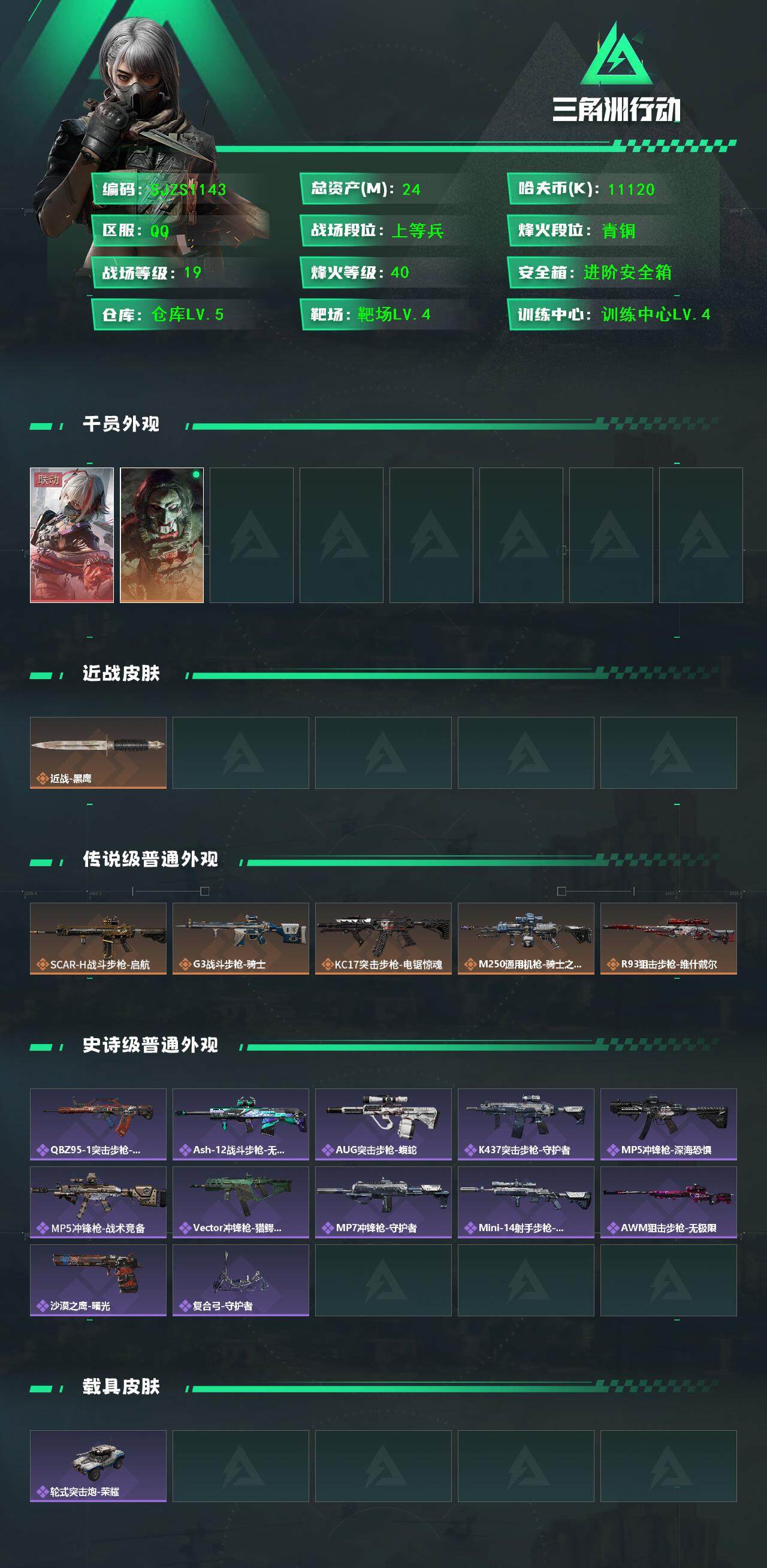 SJZCMW387224三角洲行动账号详情图2 SJZCMW387224三角洲行动账号详情图2