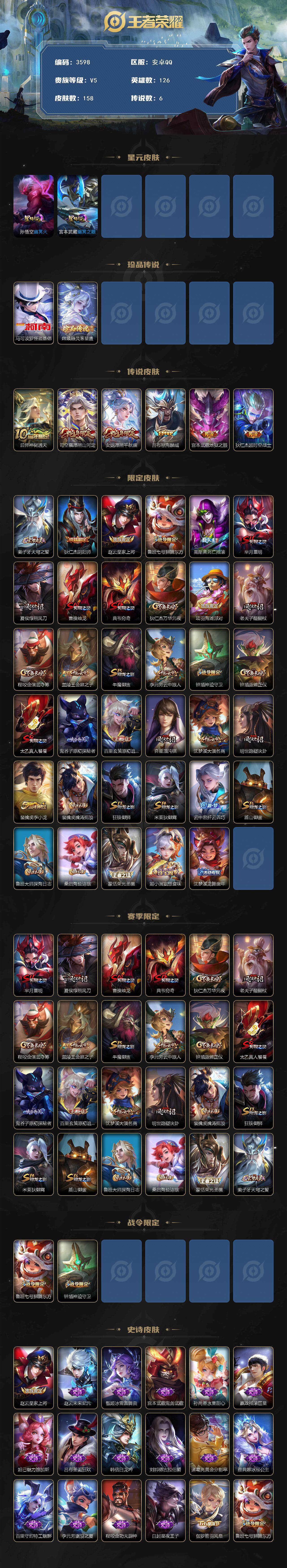 WZJZ3436755王者荣耀账号详情图2