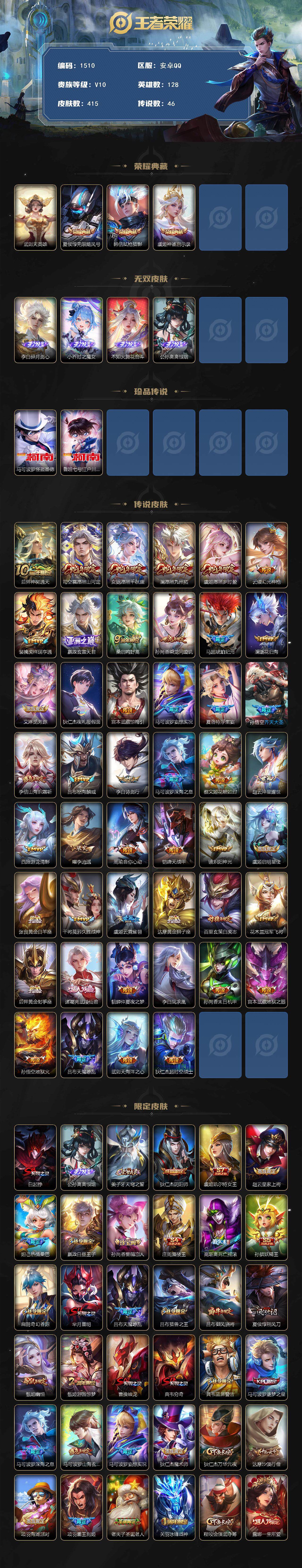 WZCMW3428429王者荣耀账号详情图2 WZCMW3428429王者荣耀账号详情图2