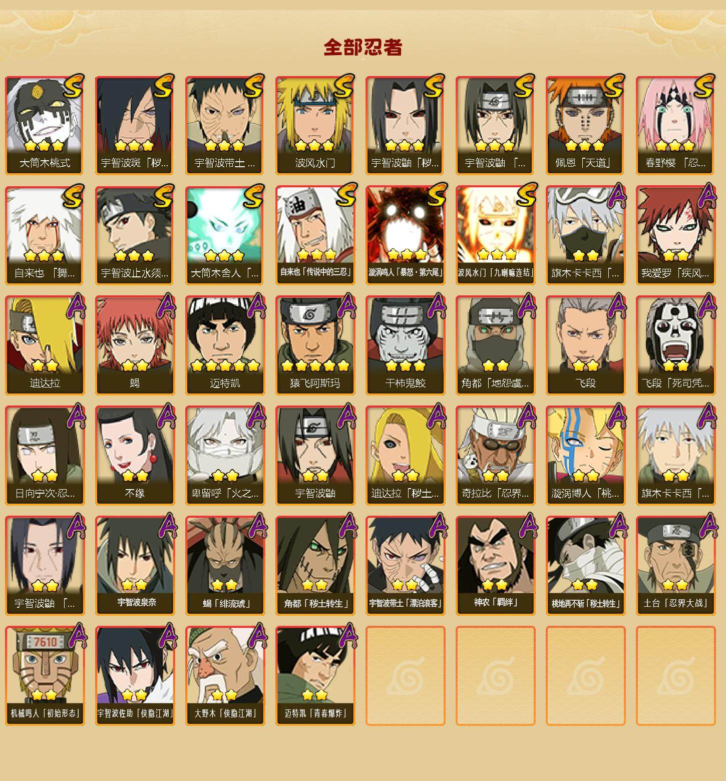 HYEY339285火影忍者账号详情图2 HYEY339285火影忍者账号详情图2