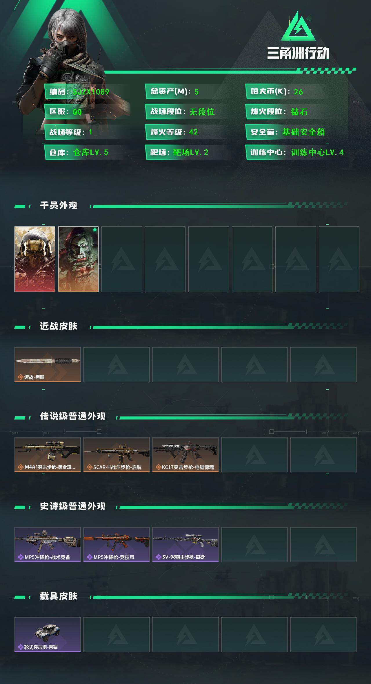 SJZQM384106三角洲行动账号详情图3 SJZQM384106三角洲行动账号详情图3