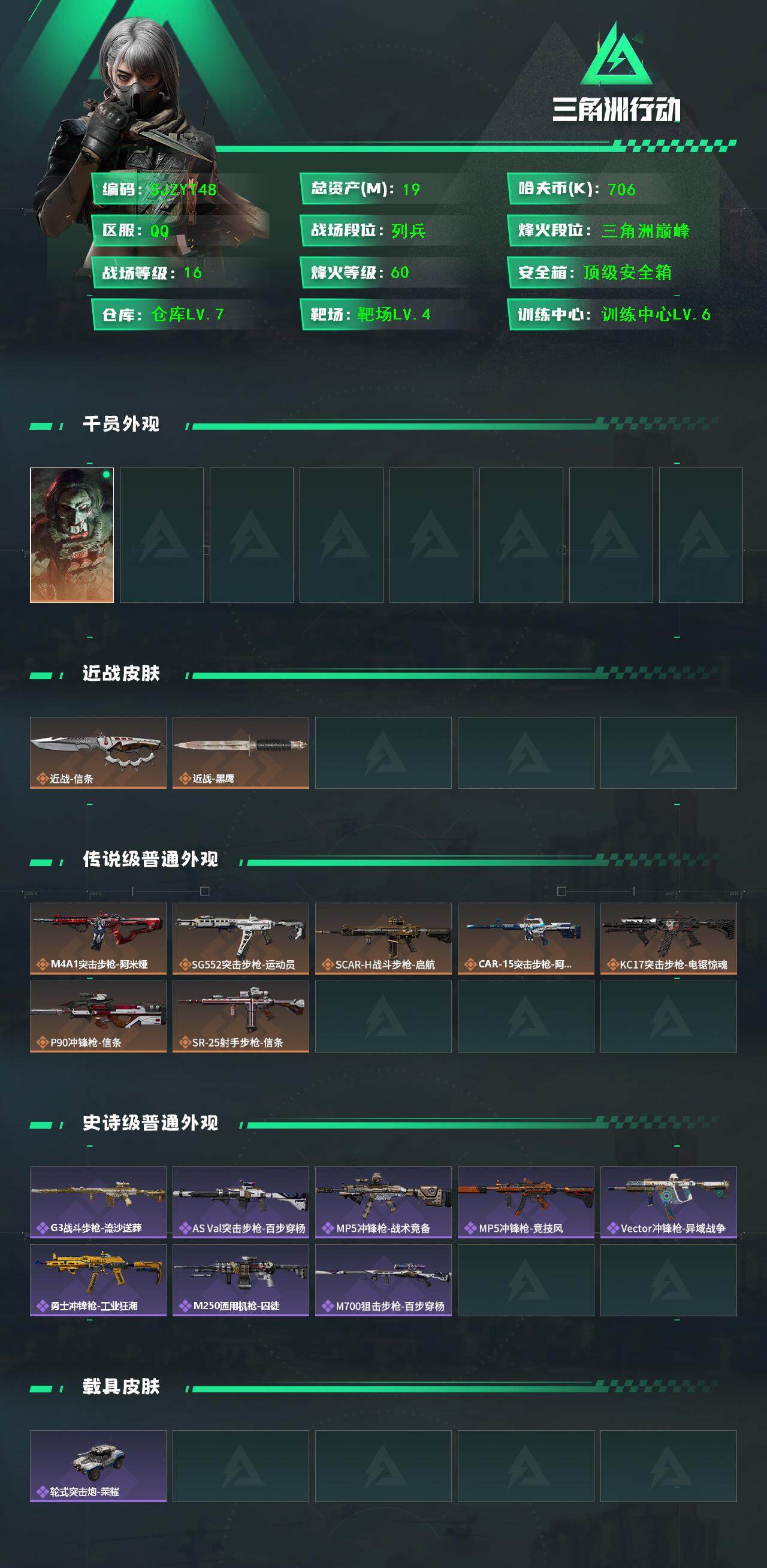 SJZEY383692三角洲行动账号详情图2 SJZEY383692三角洲行动账号详情图2