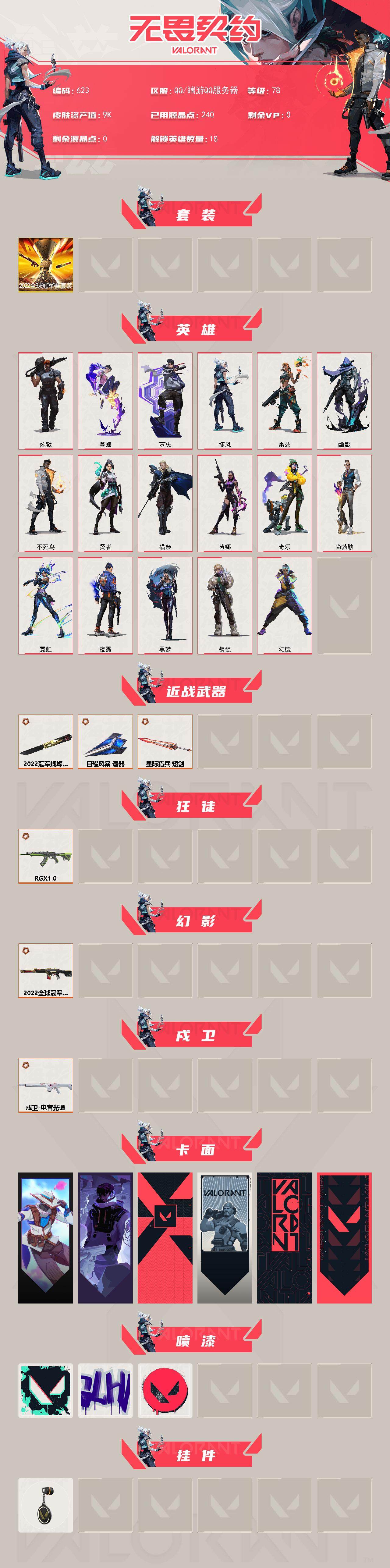 WWQXL328840无畏契约账号详情图2 WWQXL328840无畏契约账号详情图2