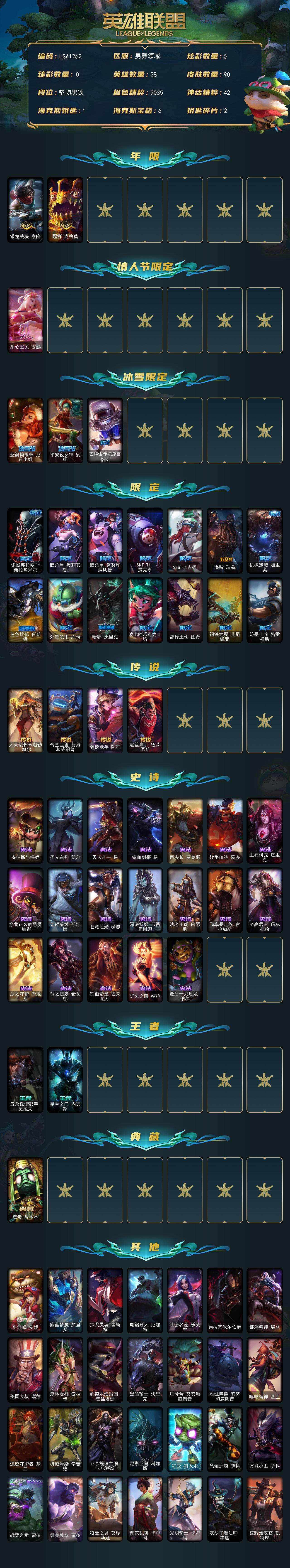 LOLEY321001英雄联盟账号详情图2 LOLEY321001英雄联盟账号详情图2