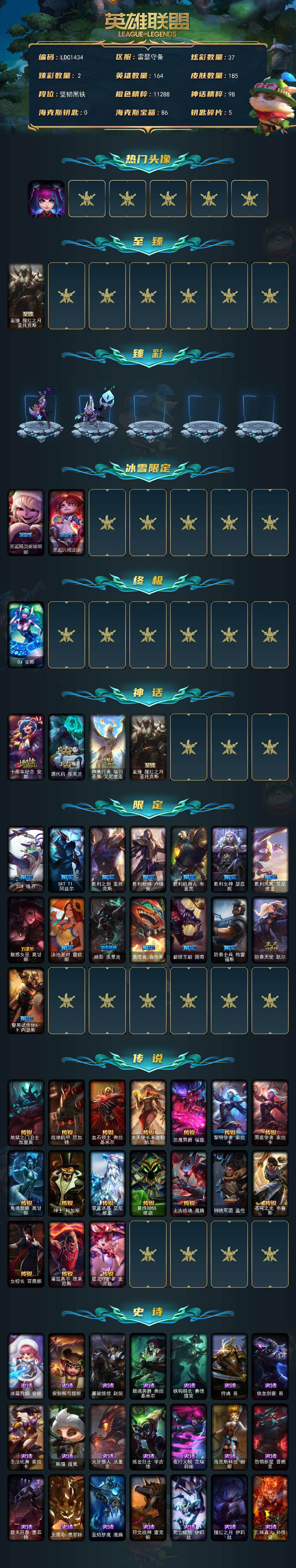 LOLEY320992英雄联盟账号详情图2 LOLEY320992英雄联盟账号详情图2