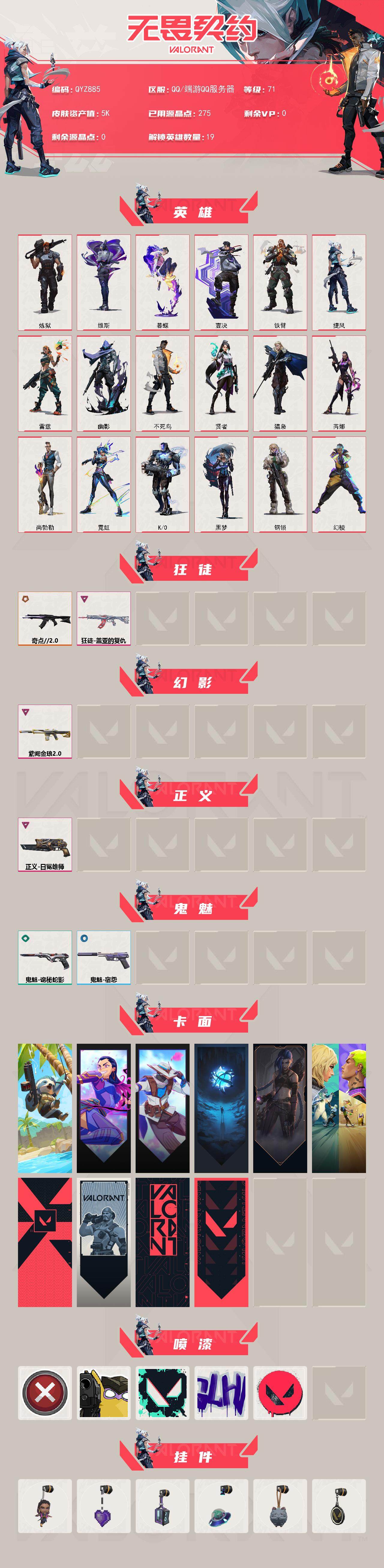 WWQEY328942无畏契约账号详情图2 WWQEY328942无畏契约账号详情图2