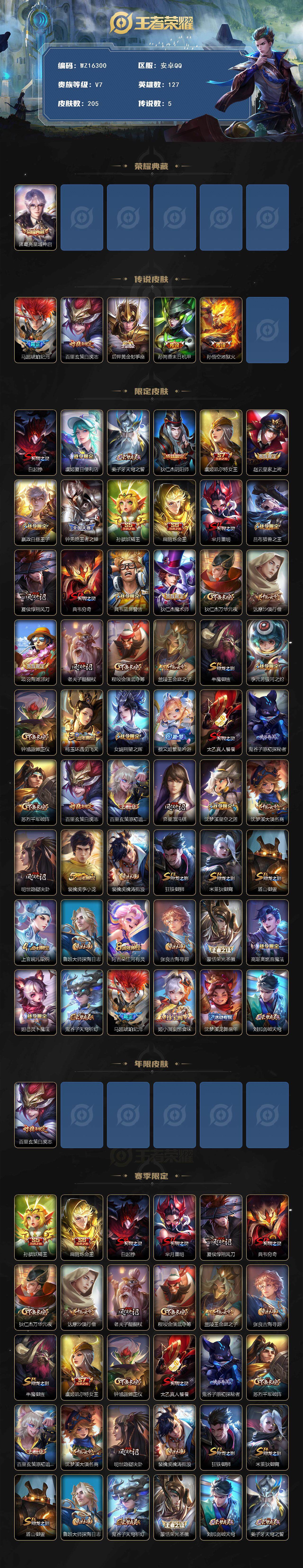 WZ0349943王者荣耀账号详情图2