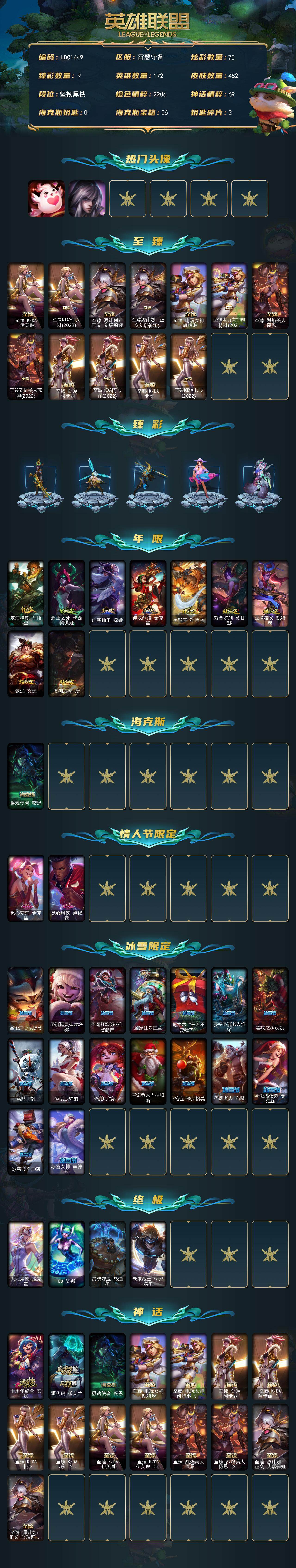 LOLEY320995英雄联盟账号详情图2 LOLEY320995英雄联盟账号详情图2