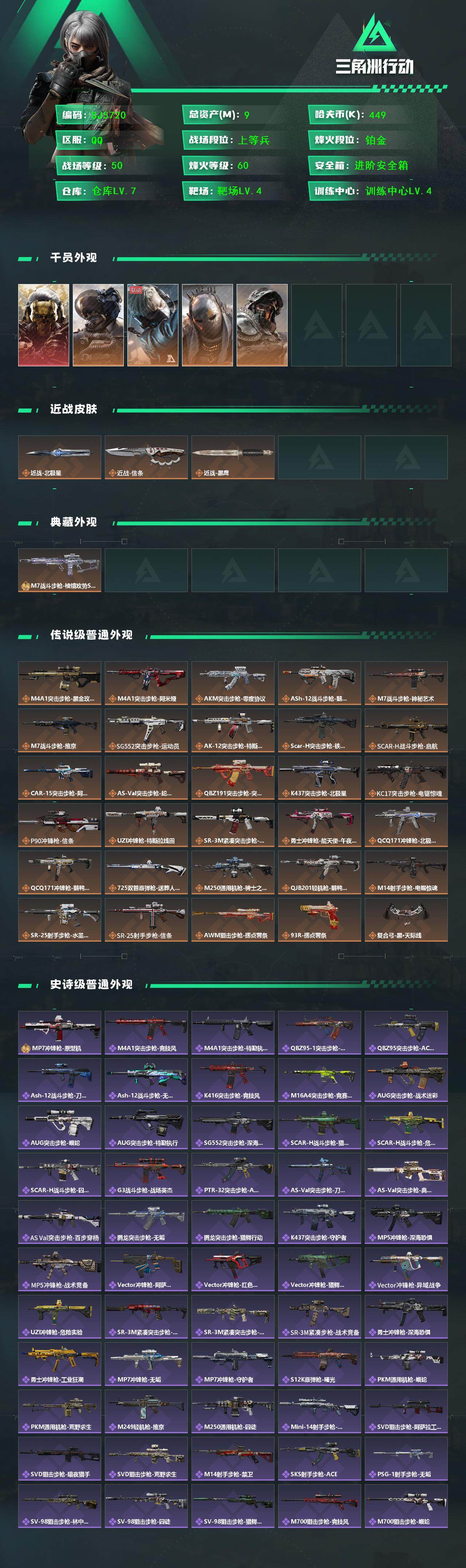 SJZQM383689三角洲行动账号详情图3 SJZQM383689三角洲行动账号详情图3