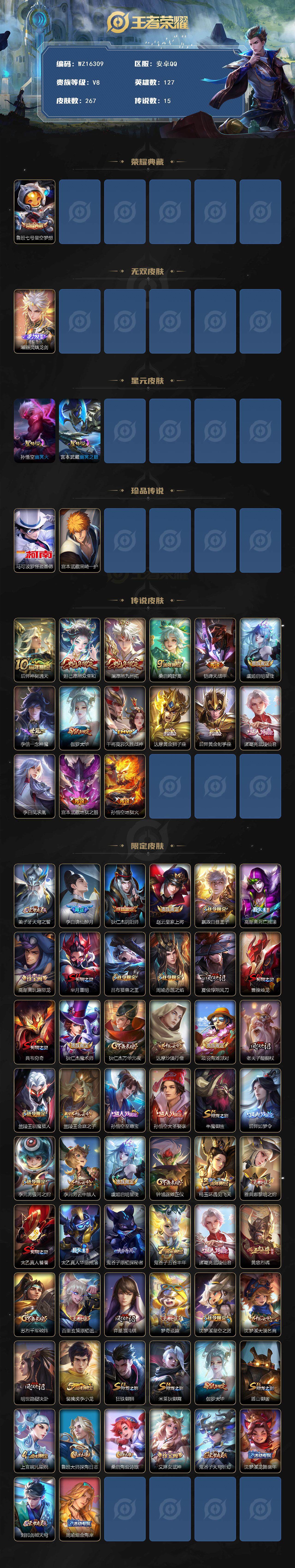 WZ0349949王者荣耀账号详情图2