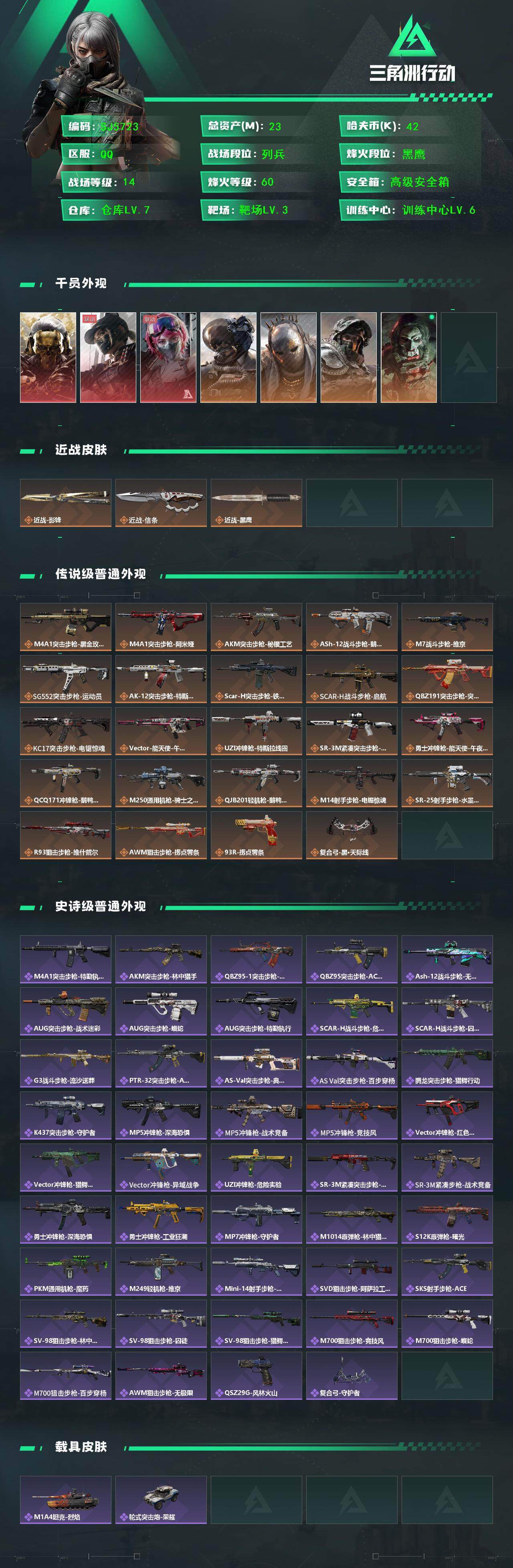 SJZQM383812三角洲行动账号详情图3 SJZQM383812三角洲行动账号详情图3