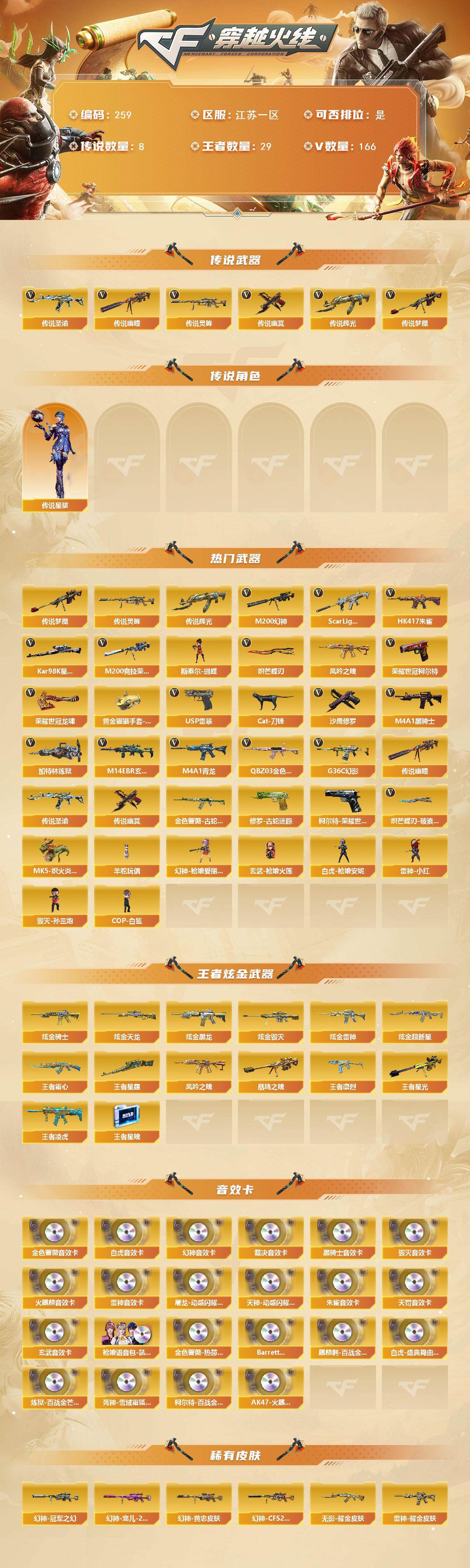 CFCMW422364穿越火线账号详情图2