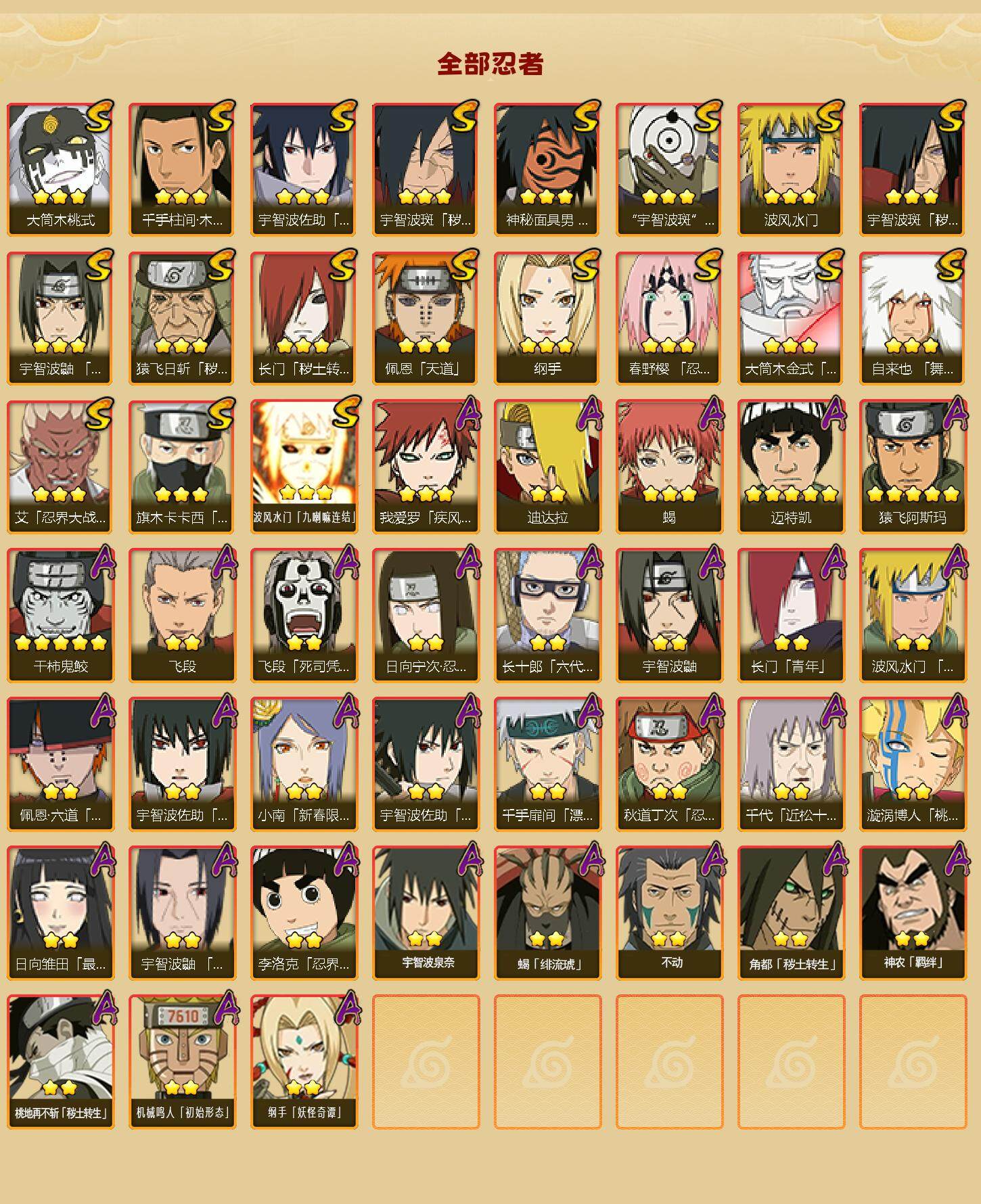 HYEY339436火影忍者账号详情图2 HYEY339436火影忍者账号详情图2