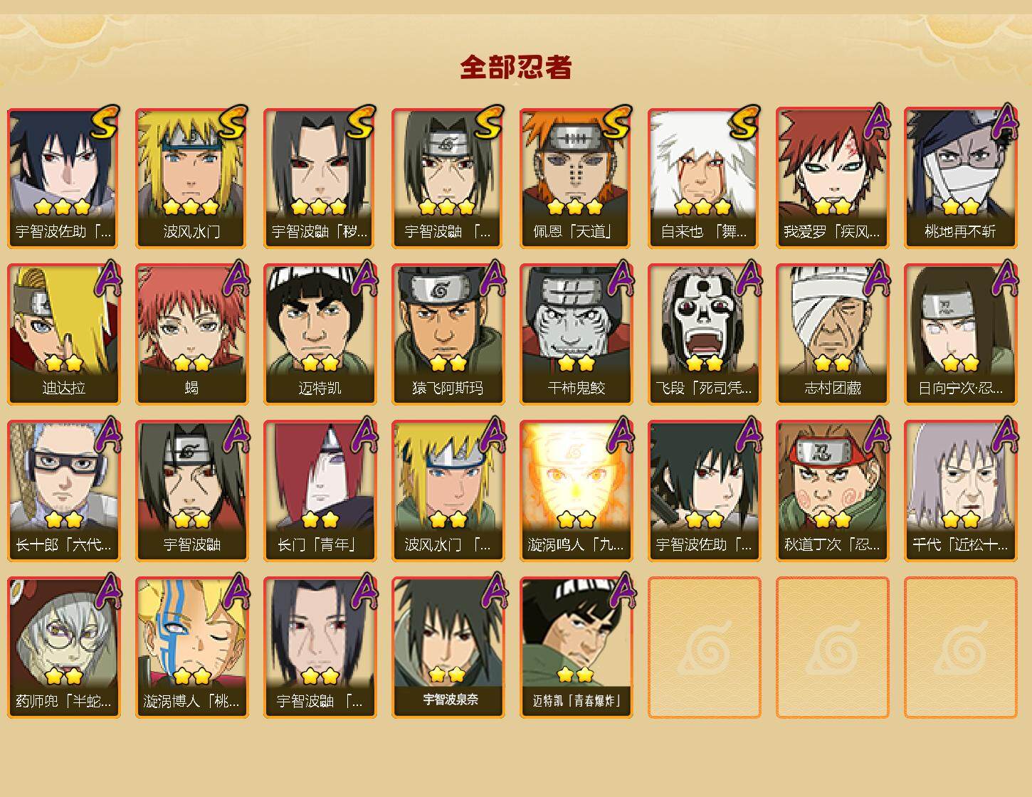 HYCMW340142火影忍者账号详情图2 HYCMW340142火影忍者账号详情图2