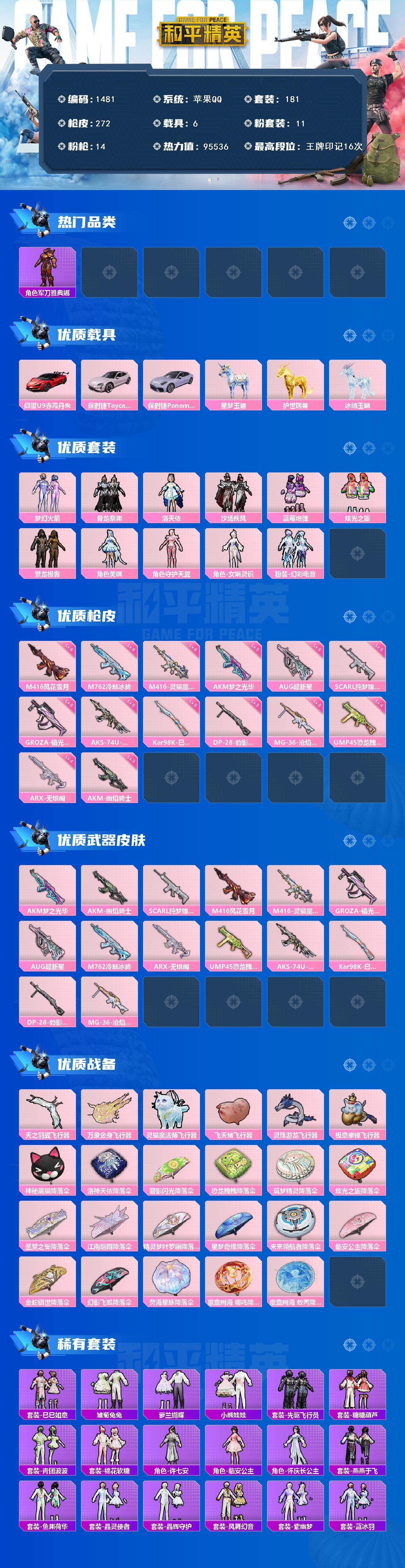 HPCMW3430075和平精英账号详情图2 HPCMW3430075和平精英账号详情图2