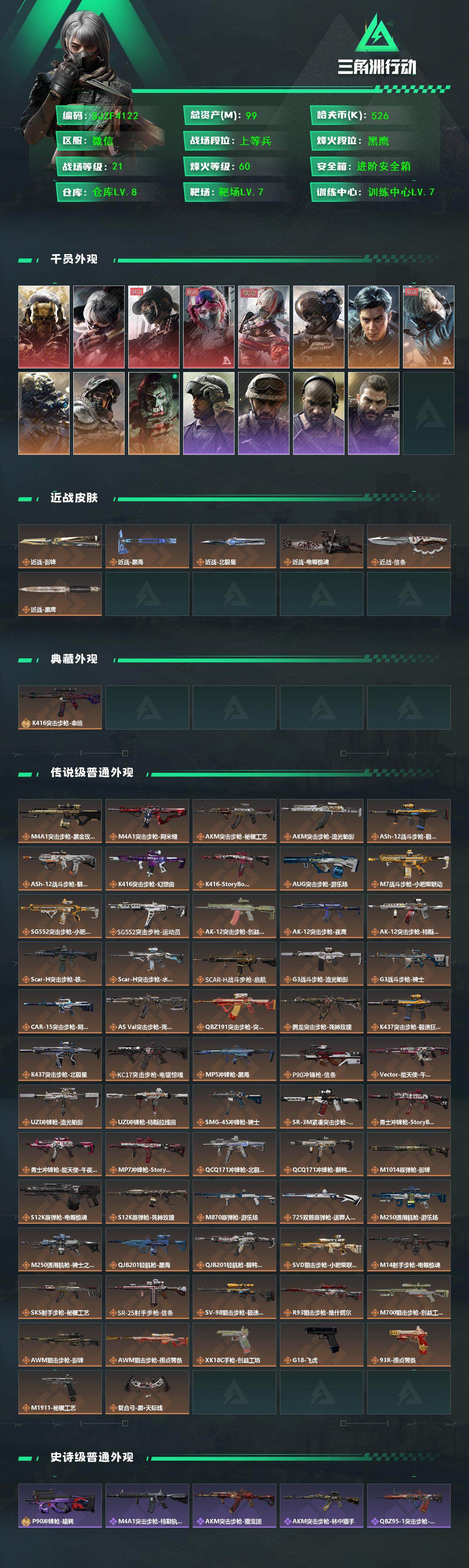 SJZEY384155三角洲行动账号详情图2 SJZEY384155三角洲行动账号详情图2