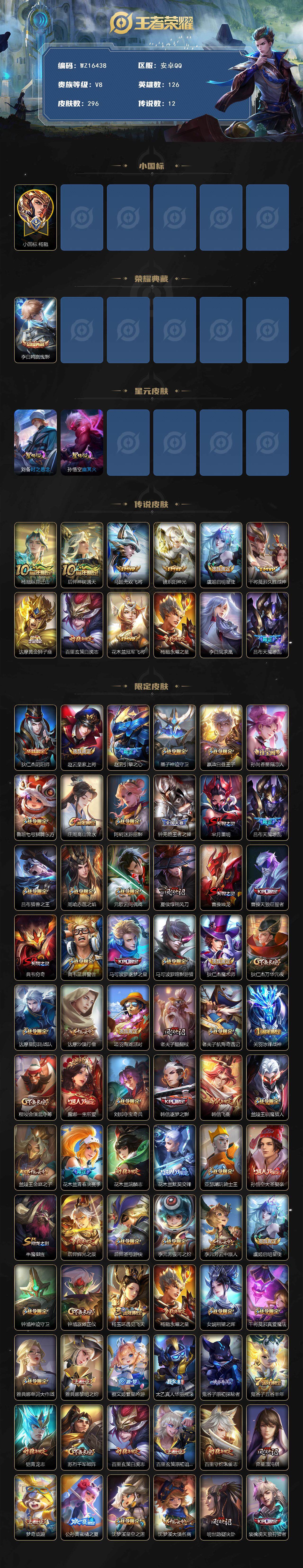 WZ03410005王者荣耀账号详情图2