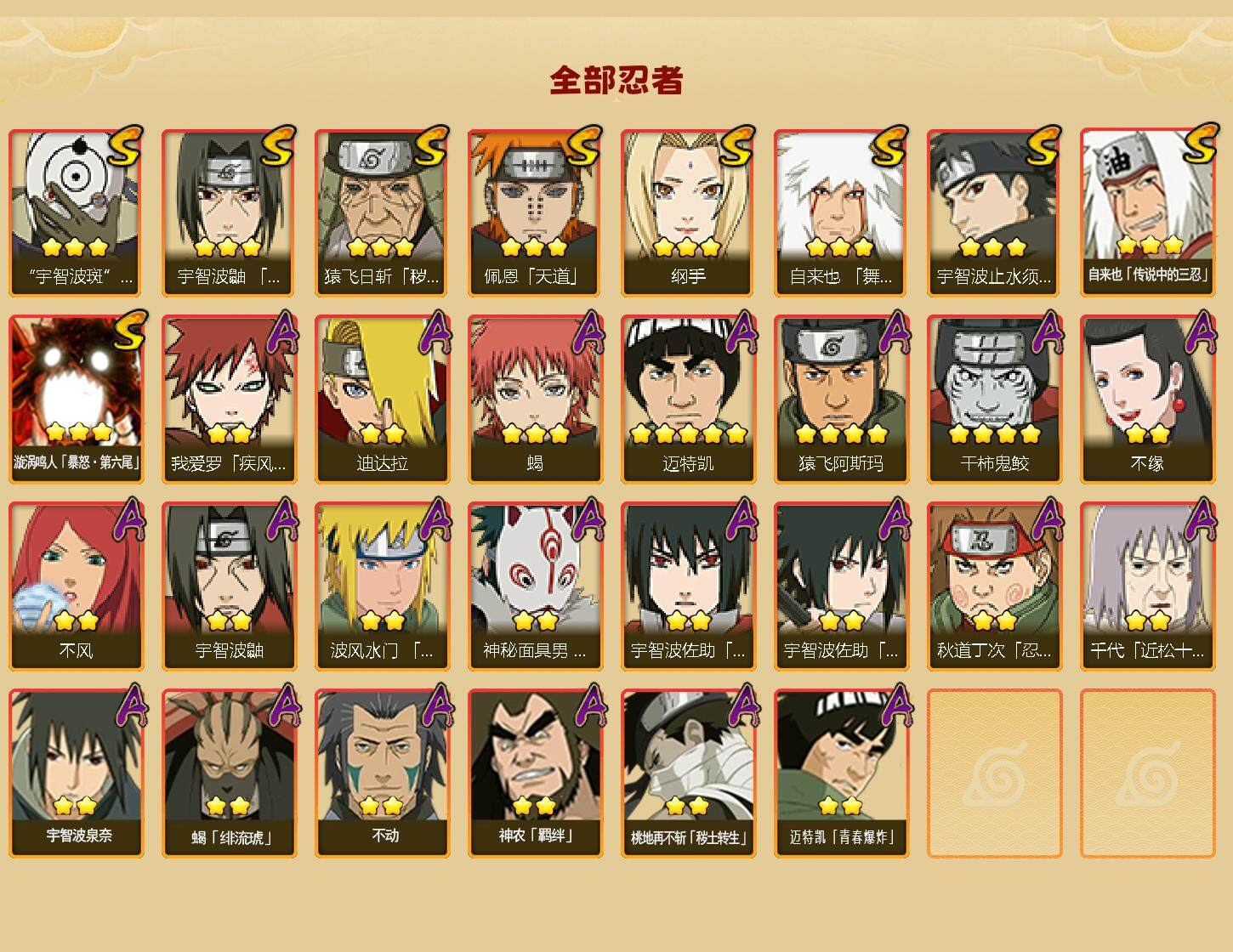 HYCMW340186火影忍者账号详情图2 HYCMW340186火影忍者账号详情图2