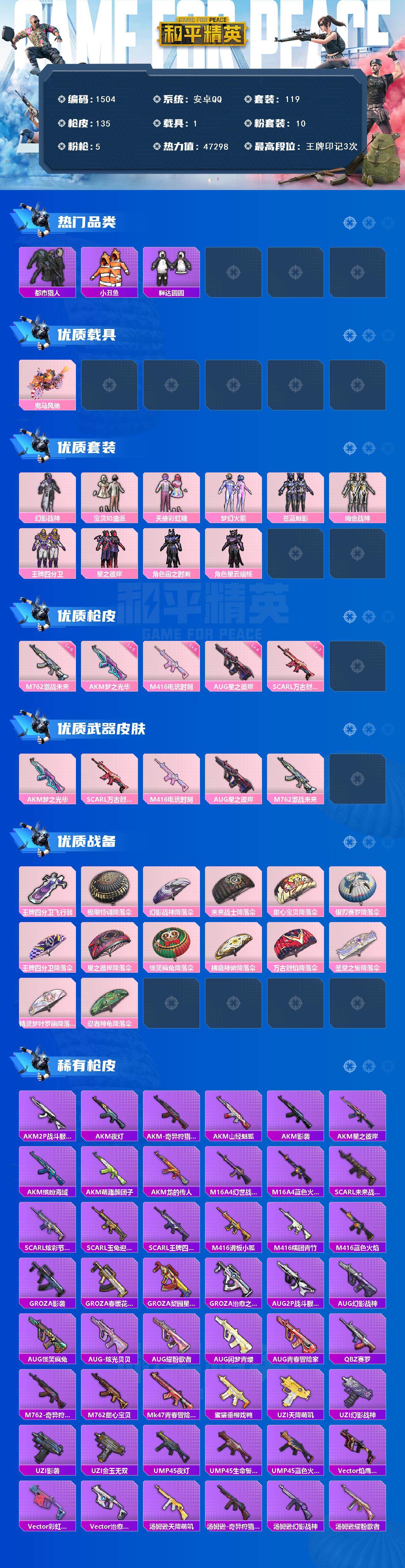 HPCMW3430090和平精英账号详情图2 HPCMW3430090和平精英账号详情图2