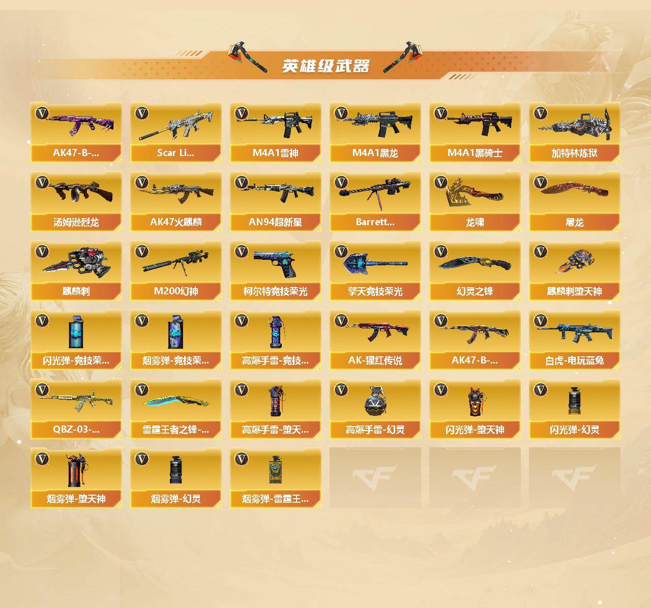 CFCMW421945穿越火线账号详情图3 CFCMW421945穿越火线账号详情图3