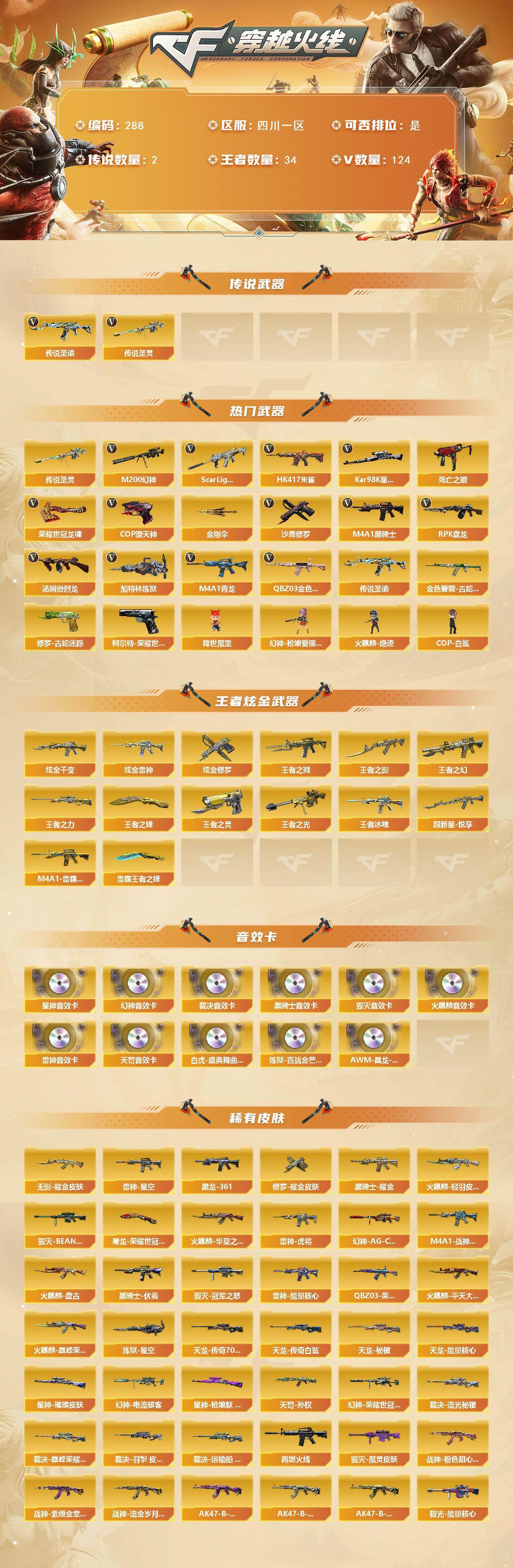 CFCMW422244穿越火线账号详情图2