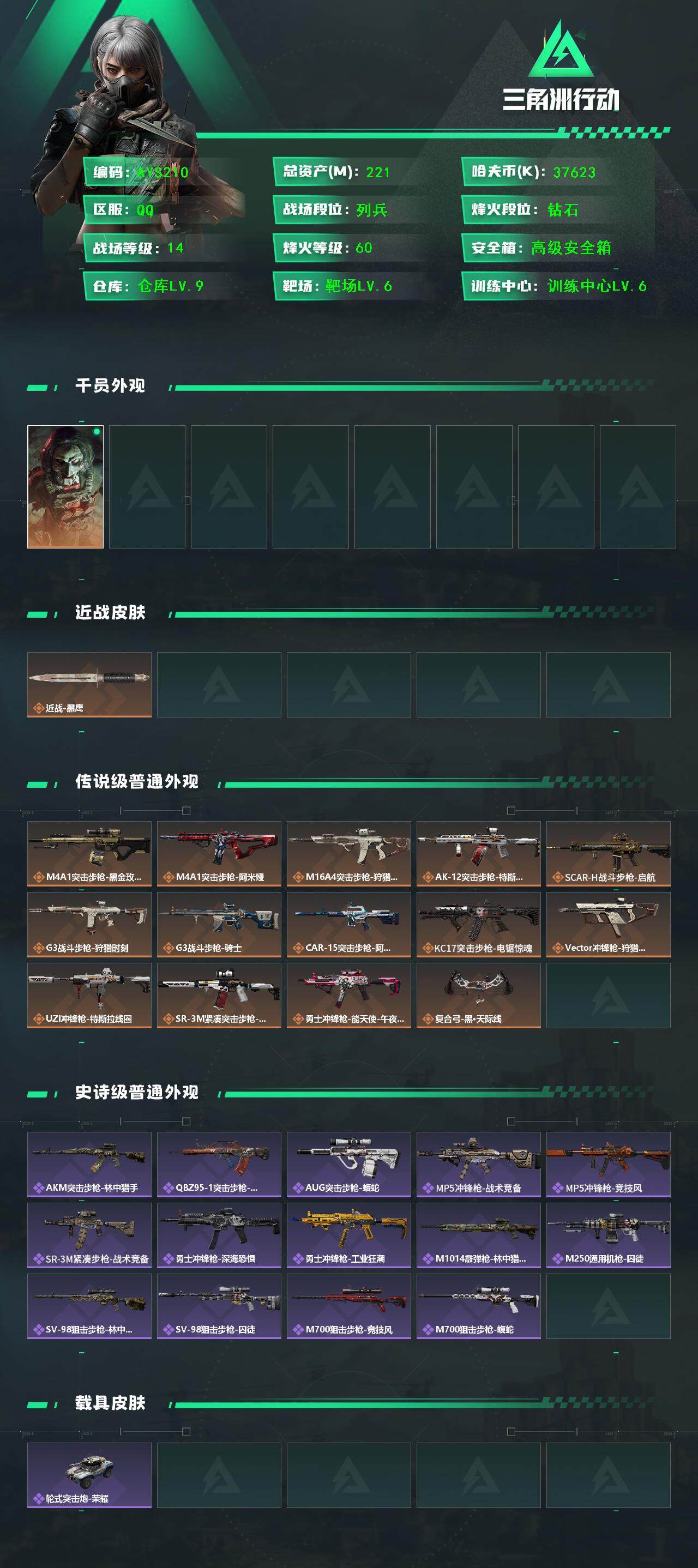 SJZCMW390400三角洲行动账号详情图3