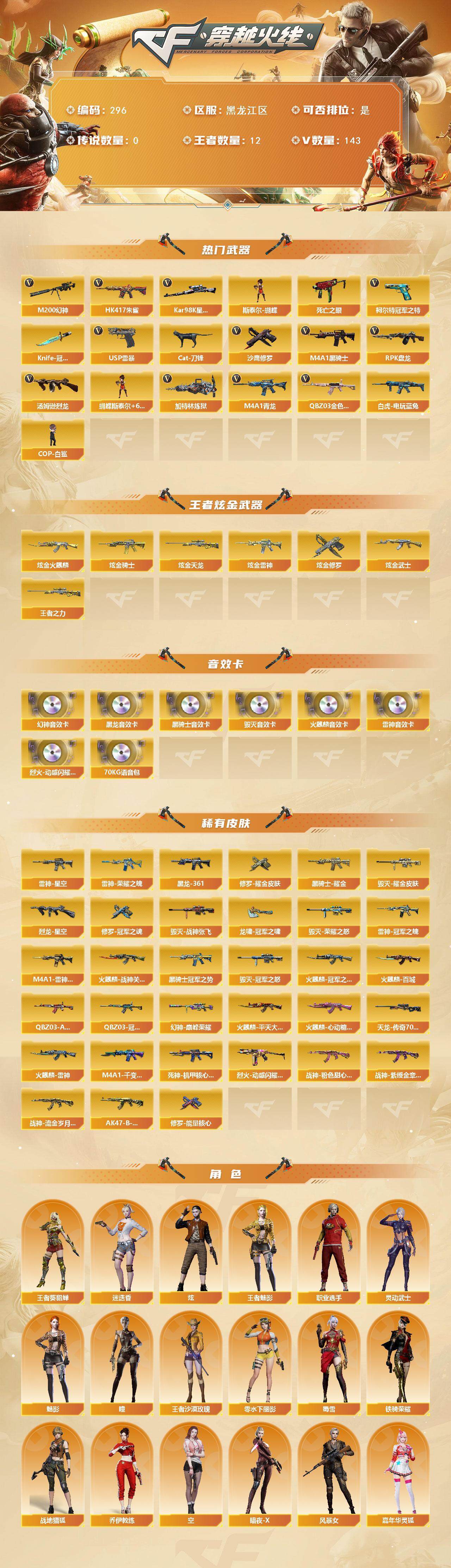CFCMW422075穿越火线账号详情图2