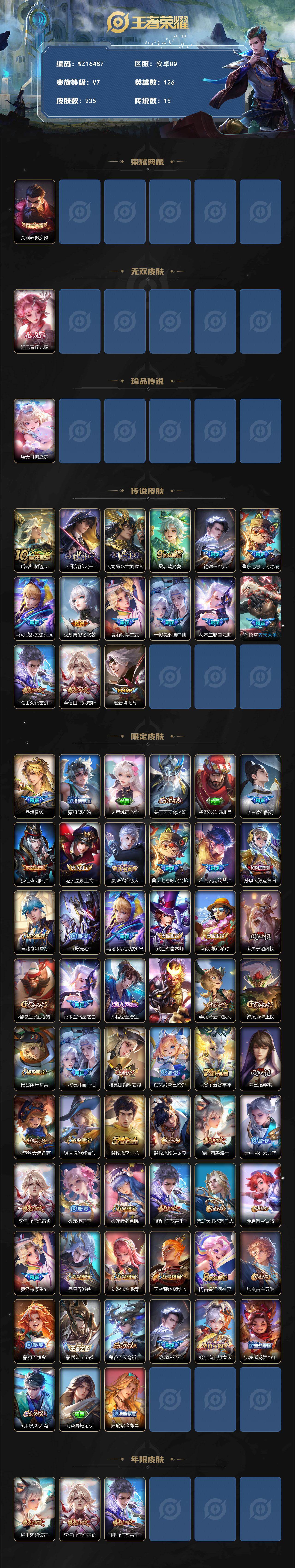 WZ03410037王者荣耀账号详情图2