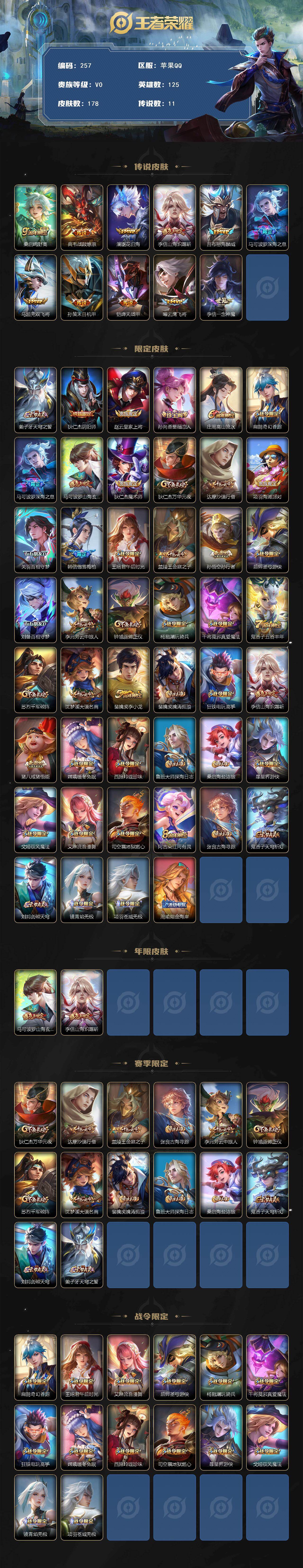 WZCMW495580王者荣耀账号详情图2