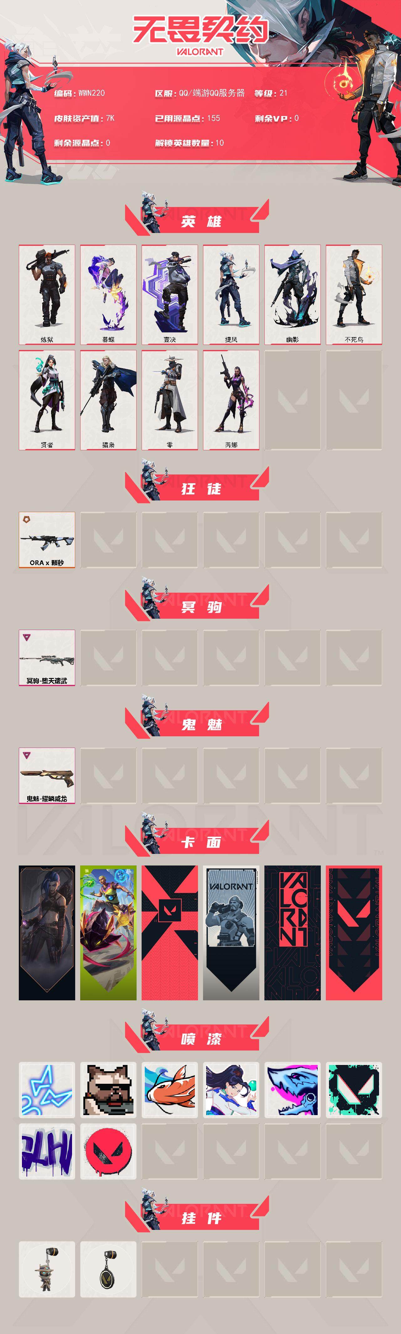 WWQEY329913无畏契约账号详情图2