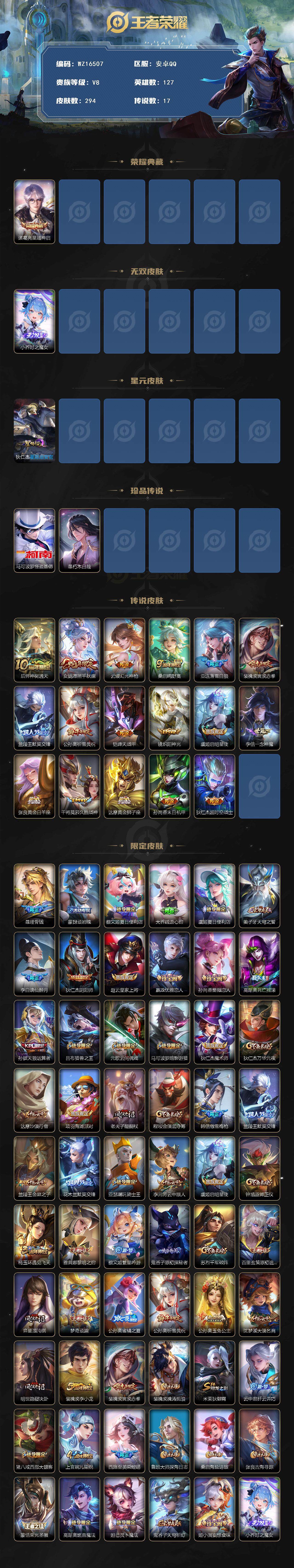 WZ03410046王者荣耀账号详情图2