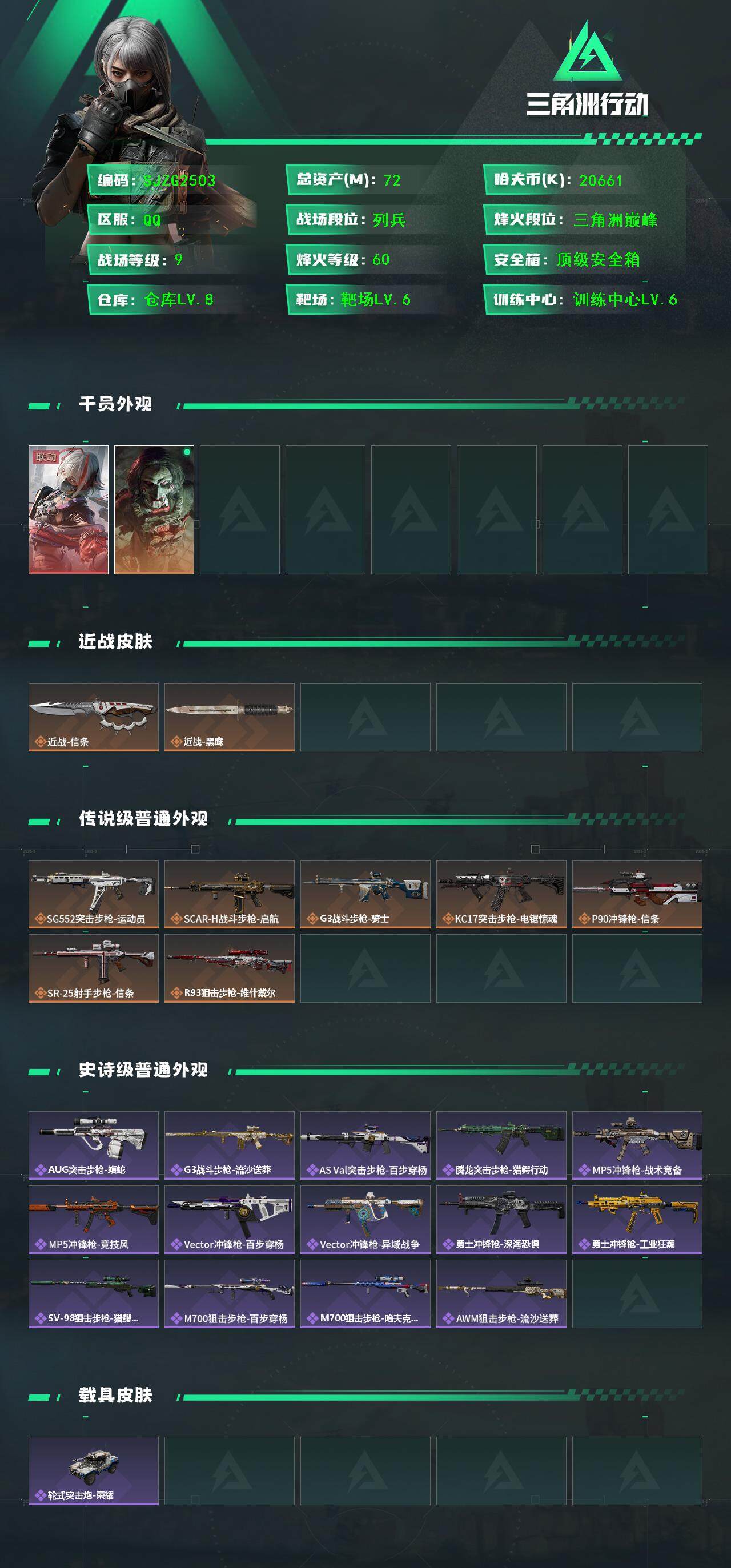 SJZQM385402三角洲行动账号详情图3 SJZQM385402三角洲行动账号详情图3