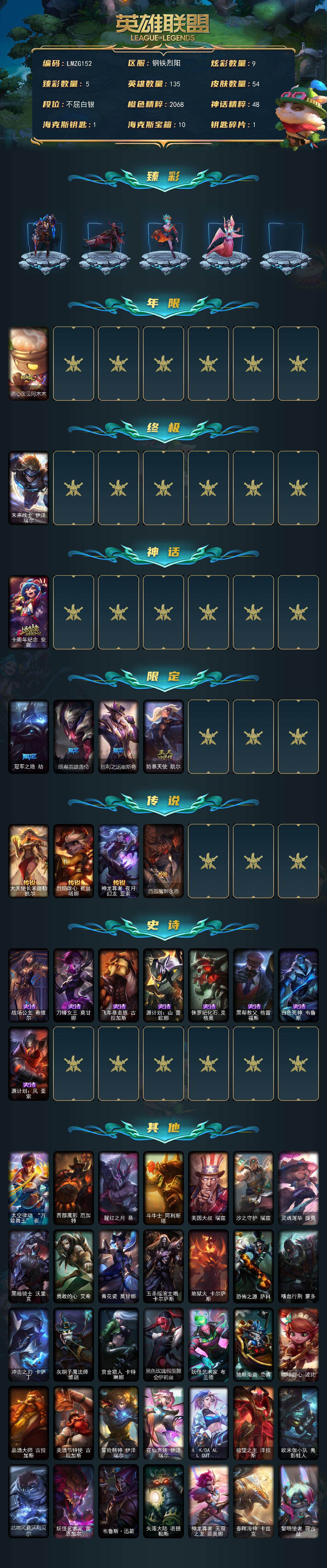 LOLEY321578英雄联盟账号详情图2