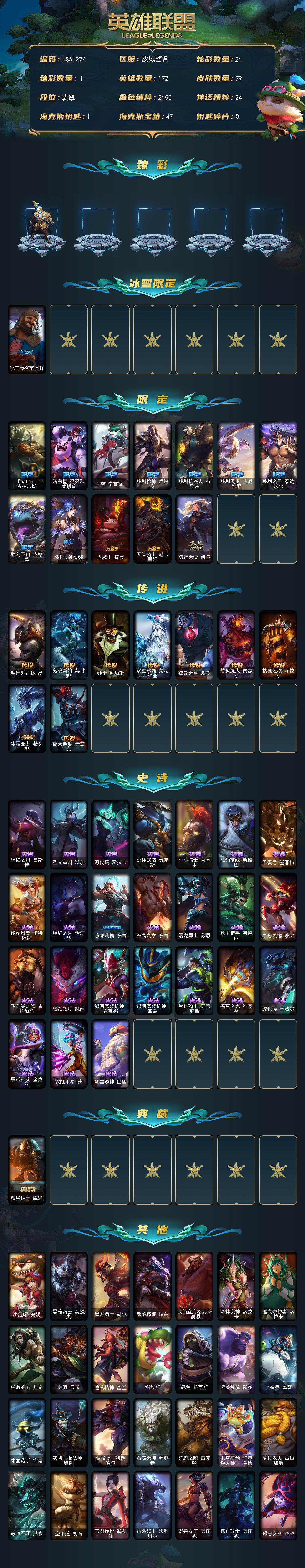 LOLCMW321691英雄联盟账号详情图2