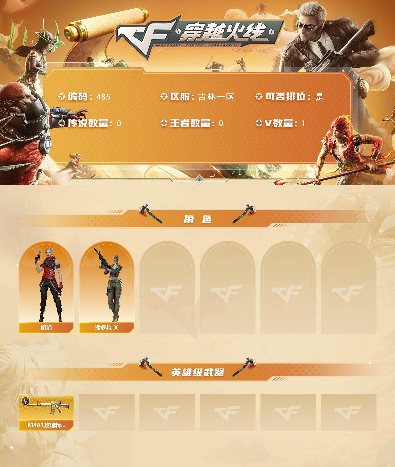 CFCMW421116穿越火线账号详情图2