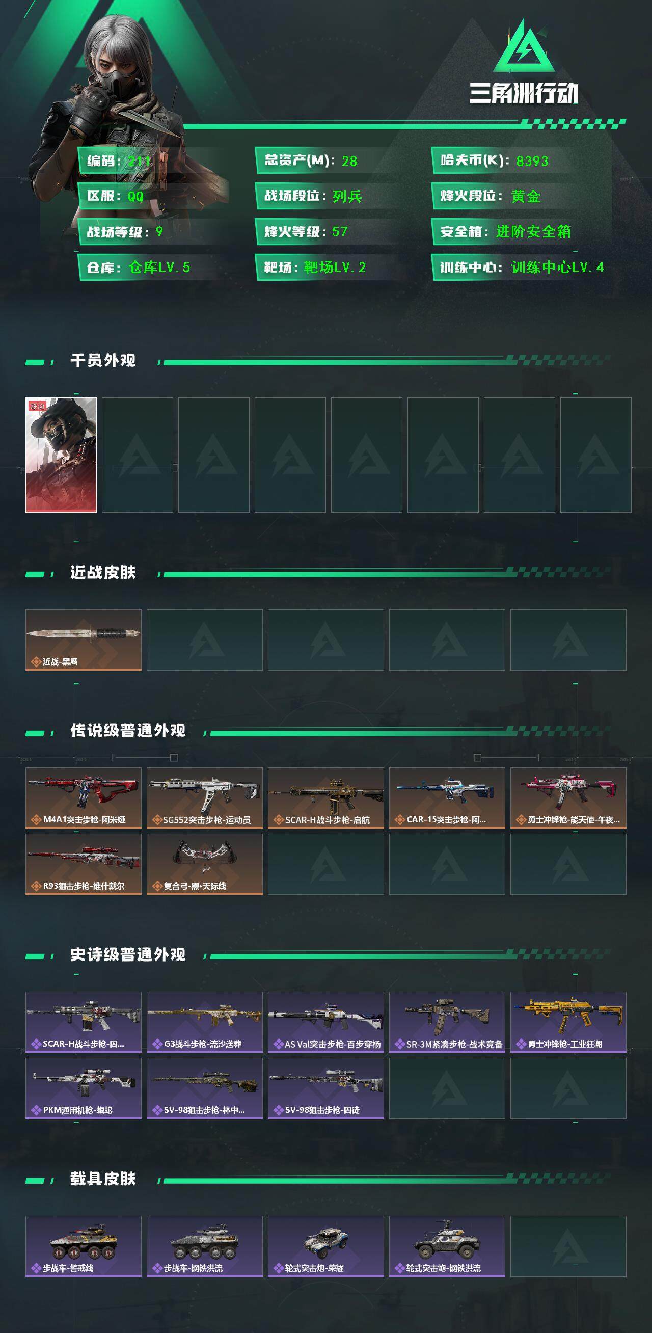 SJZQM383353三角洲行动账号详情图3 SJZQM383353三角洲行动账号详情图3