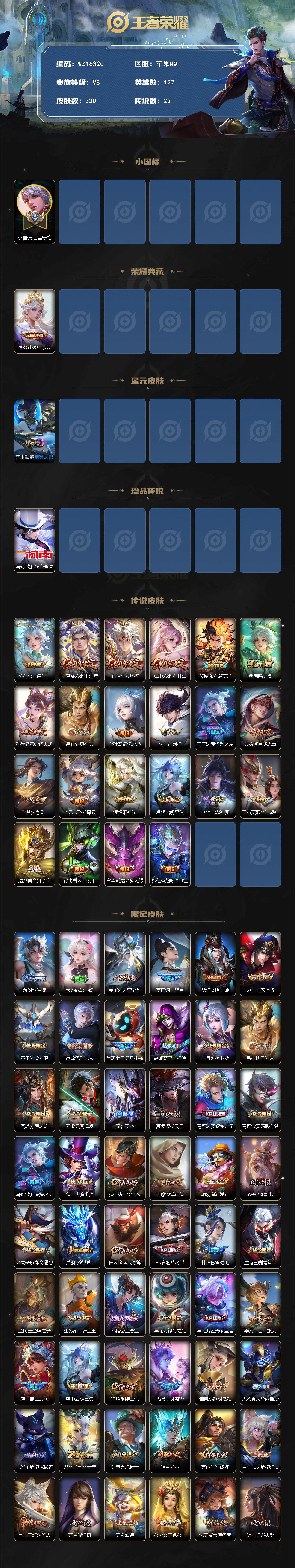 WZ0349953王者荣耀账号详情图2