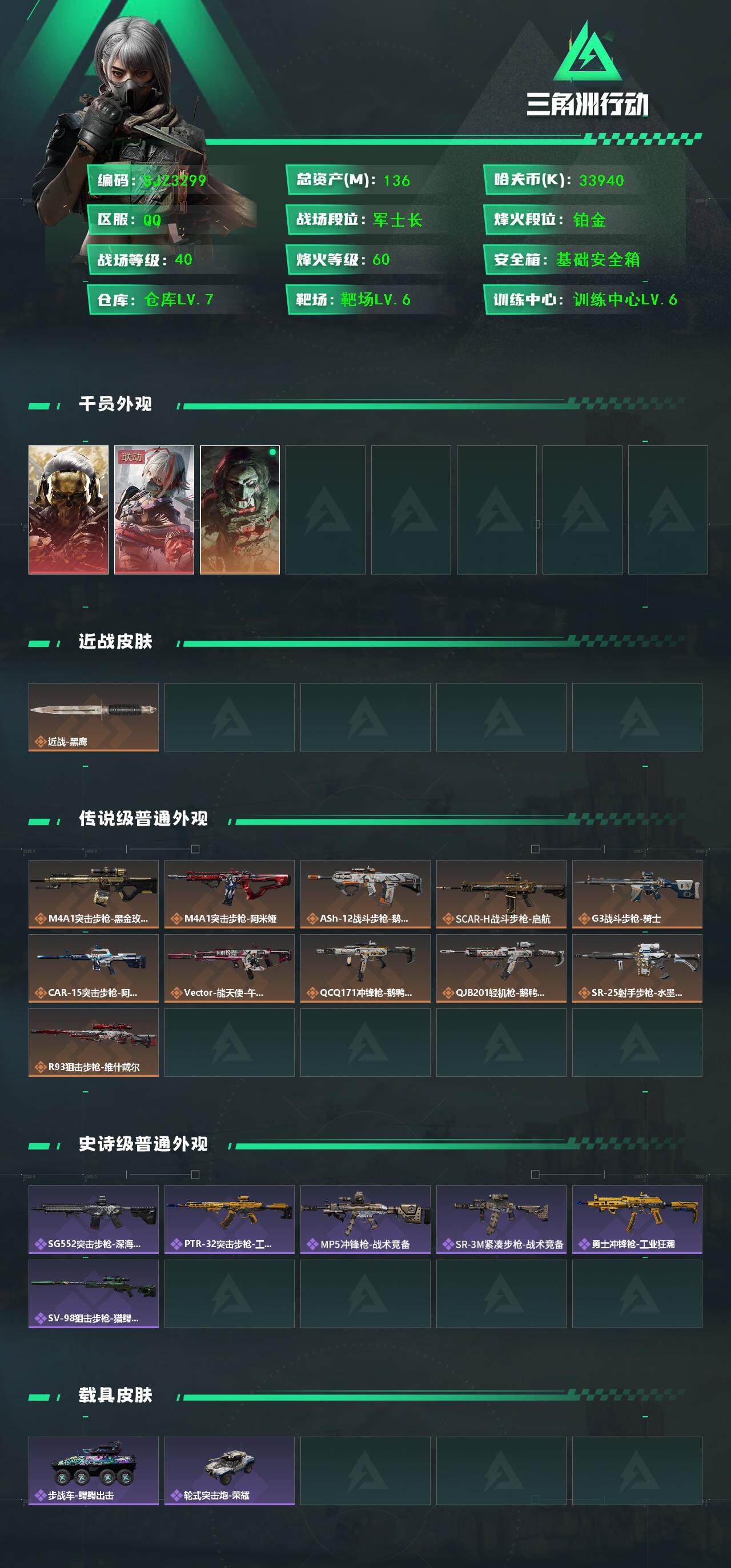 SJZQM384388三角洲行动账号详情图3 SJZQM384388三角洲行动账号详情图3