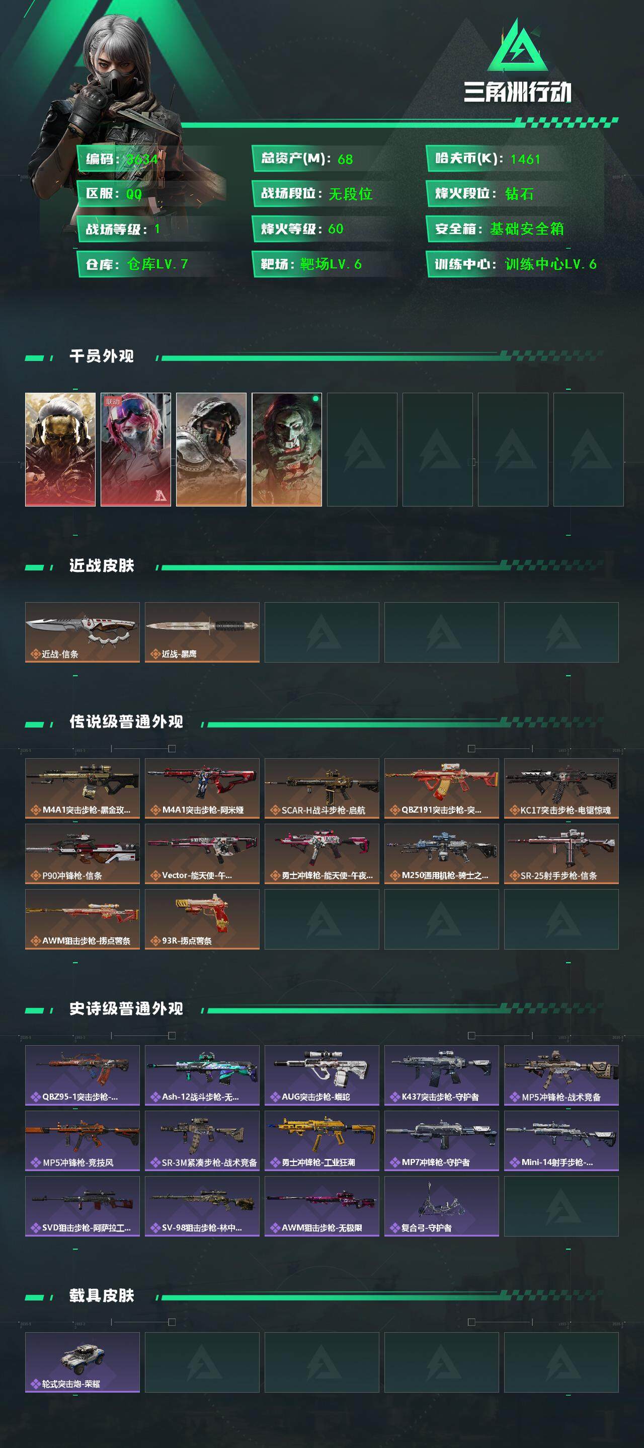 SJZQM390705三角洲行动账号详情图5