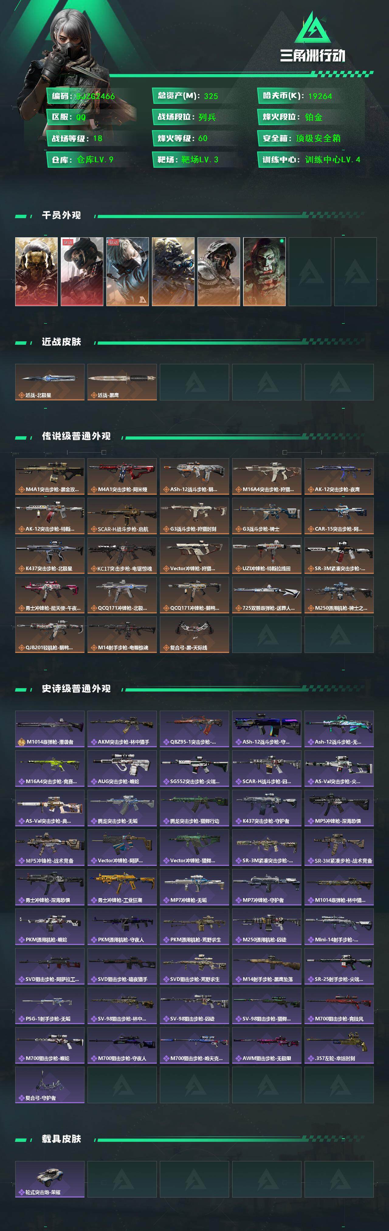 SJZCMW394943三角洲行动账号详情图2