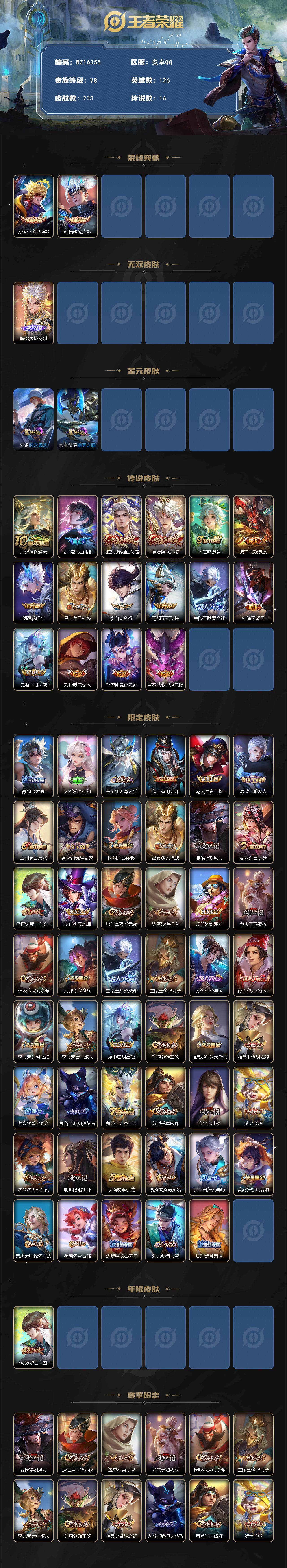 WZ0349969王者荣耀账号详情图2