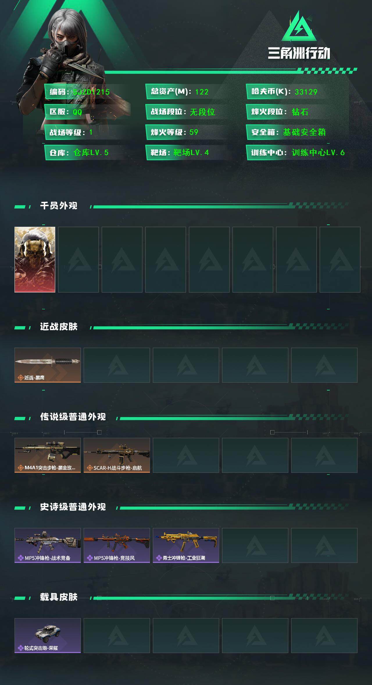 SJZEY383946三角洲行动账号详情图2