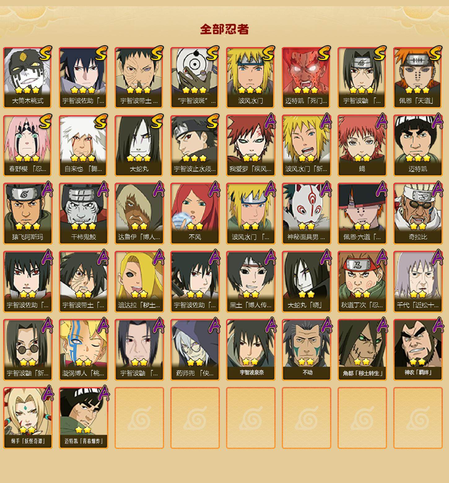 HYEY339460火影忍者账号详情图2 HYEY339460火影忍者账号详情图2