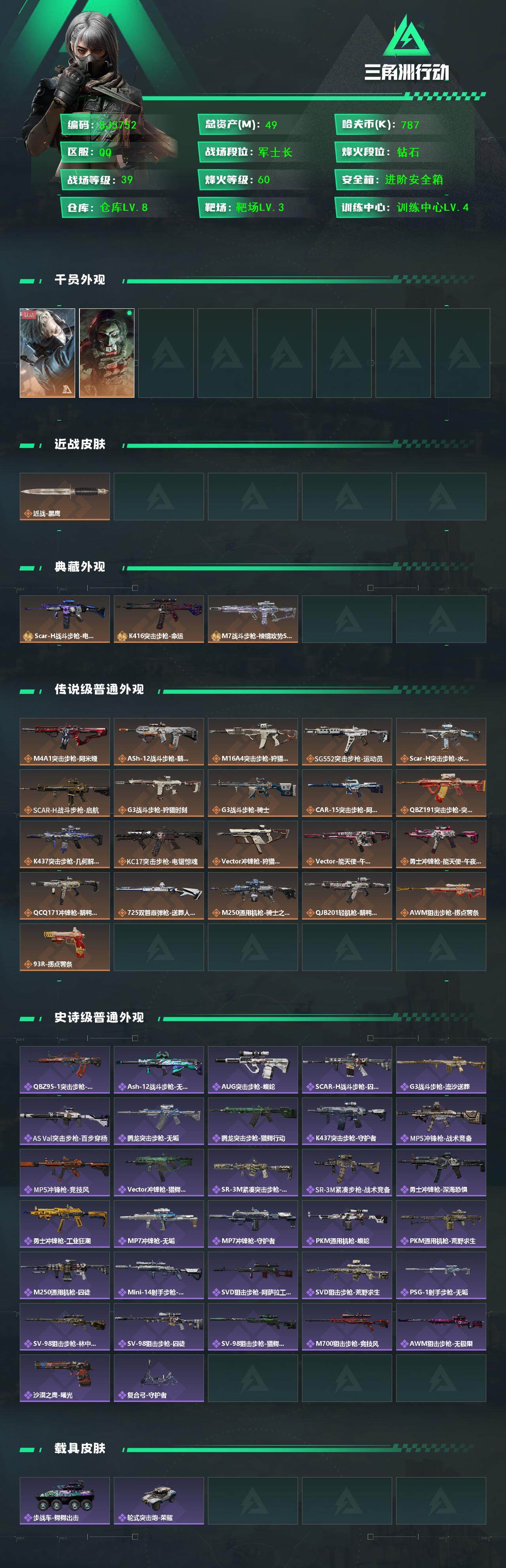 SJZQM384088三角洲行动账号详情图3 SJZQM384088三角洲行动账号详情图3