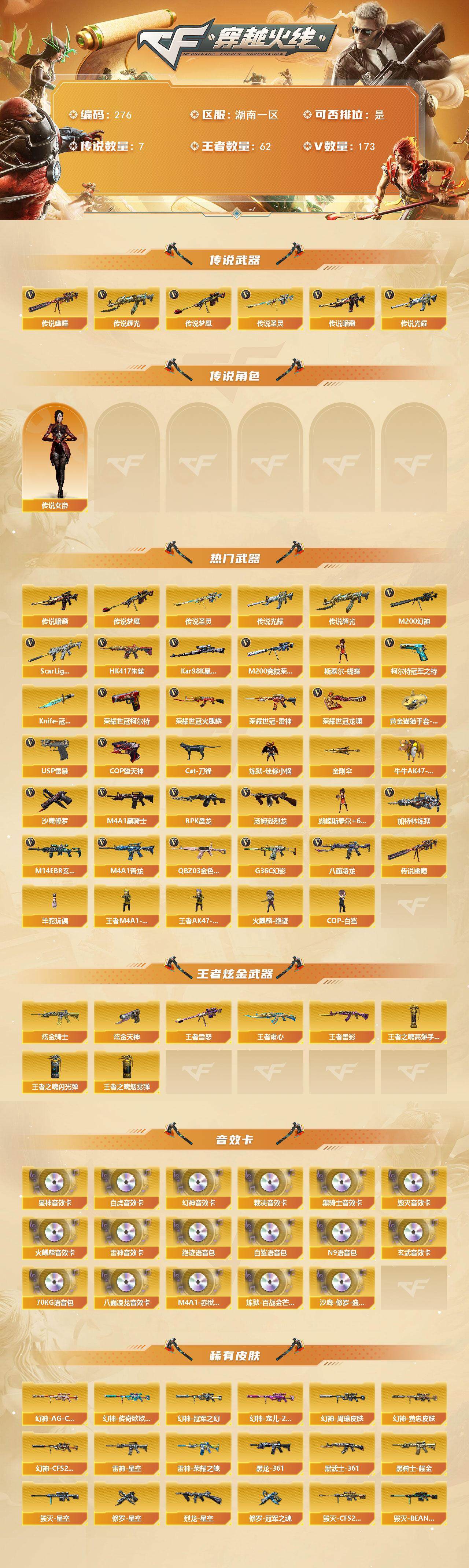 CFCMW422367穿越火线账号详情图2