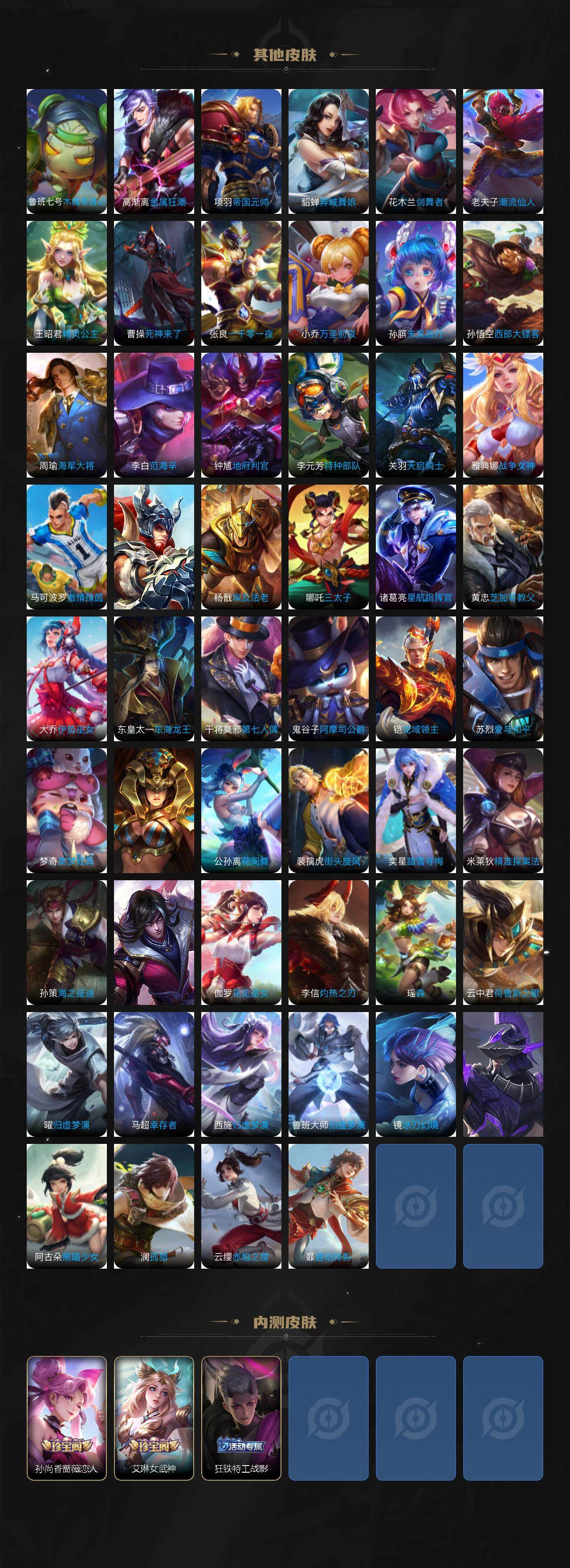 WZLE3433199王者荣耀账号详情图6 WZLE3433199王者荣耀账号详情图6