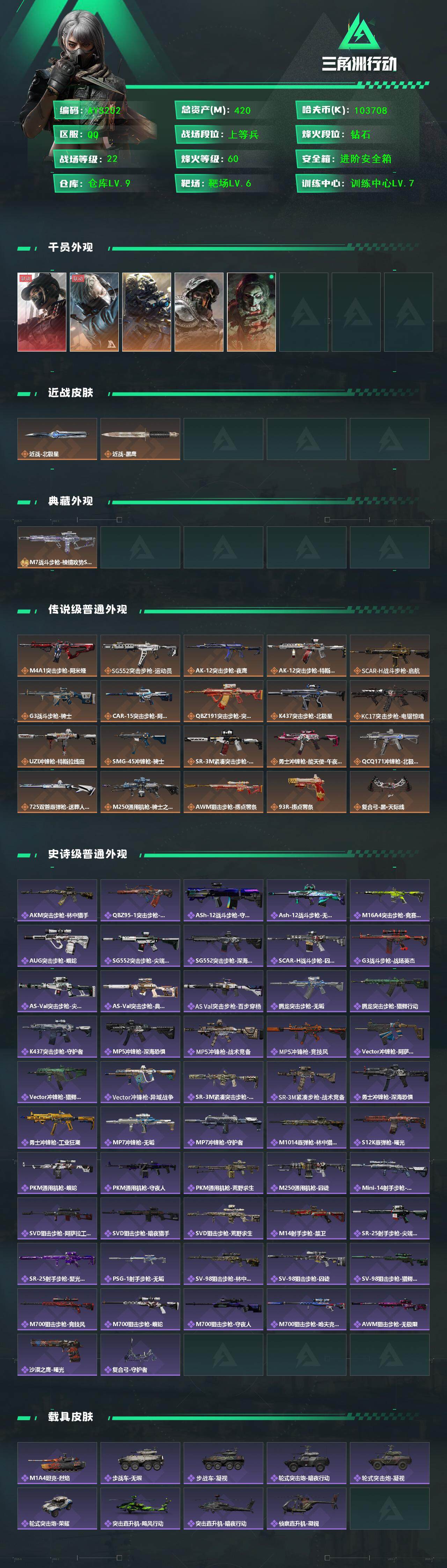 SJZCMW396814三角洲行动账号详情图3